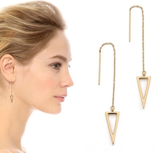 Rebecca Minkoff Jewelry - NWT Rebecca Minkoff Triangle Threader Earrings